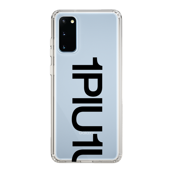 Slim Protection Case for Samsung Galaxy S20［ 1PIU1UGUALE3 - Logo Bold - Black ］