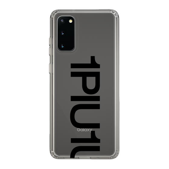 Slim Protection Case for Samsung Galaxy S20［ 1PIU1UGUALE3 - Logo Bold - Black ］
