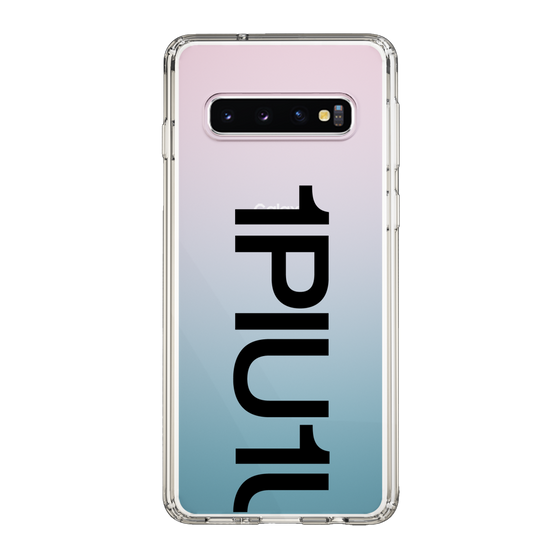 Slim Protection Case for Samsung Galaxy S10［ 1PIU1UGUALE3 - Logo Bold - Black ］
