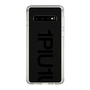 Slim Protection Case for Samsung Galaxy S10［ 1PIU1UGUALE3 - Logo Bold - Black ］