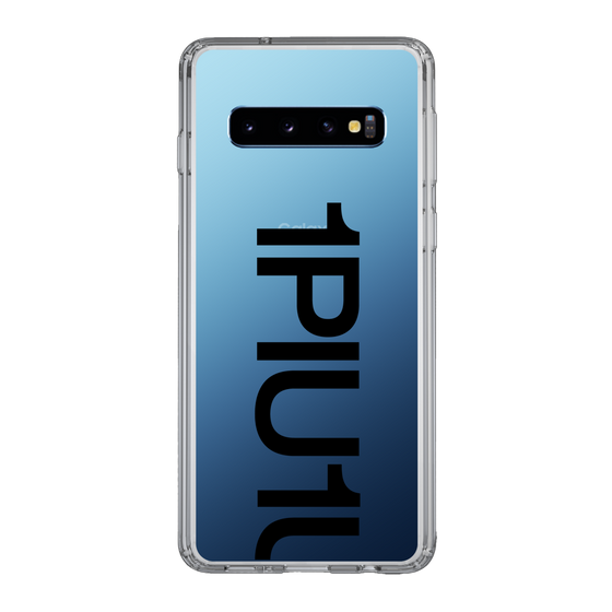 Slim Protection Case for Samsung Galaxy S10［ 1PIU1UGUALE3 - Logo Bold - Black ］