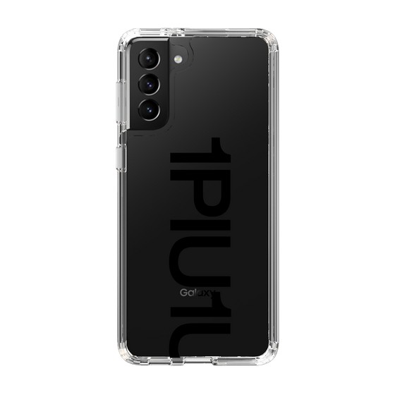 Slim Protection Case for Samsung Galaxy S21+ 5G［ 1PIU1UGUALE3 - Logo Bold - Black ］
