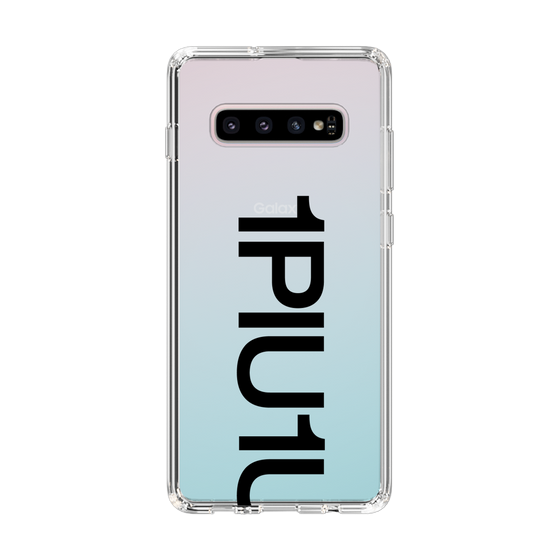Slim Protection Case for Samsung Galaxy S10+［ 1PIU1UGUALE3 - Logo Bold - Black ］
