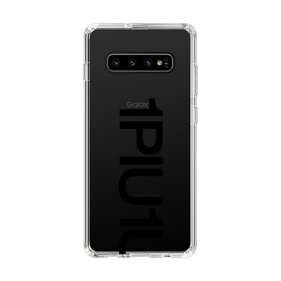 Slim Protection Case for Samsung Galaxy S10+［ 1PIU1UGUALE3 - Logo Bold - Black ］