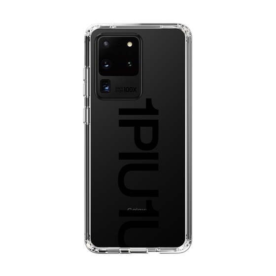 Slim Protection Case for Samsung Galaxy S20 Ultra［ 1PIU1UGUALE3 - Logo Bold - Black ］