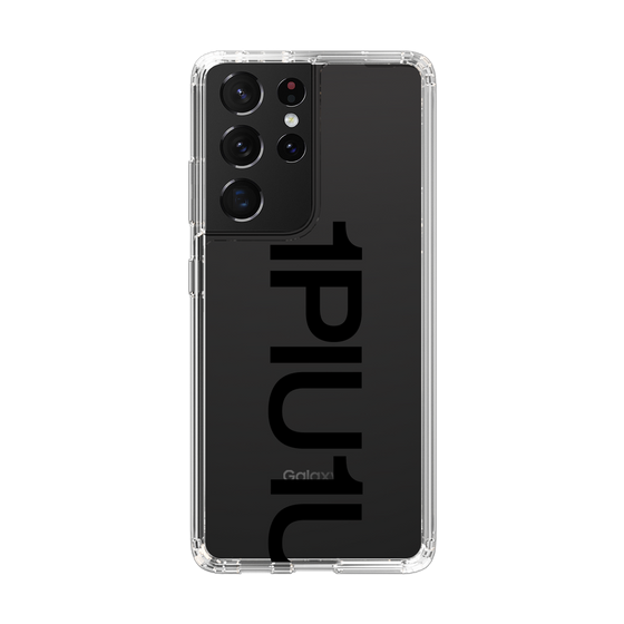 Slim Protection Case for Samsung Galaxy S21 Ultra 5G［ 1PIU1UGUALE3 - Logo Bold - Black ］