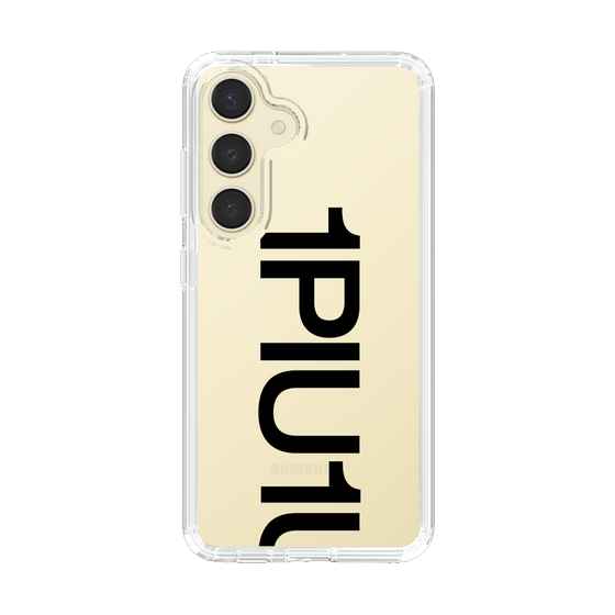 Slim Protection Case for Samsung Galaxy S24［ 1PIU1UGUALE3 - Logo Bold - Black ］