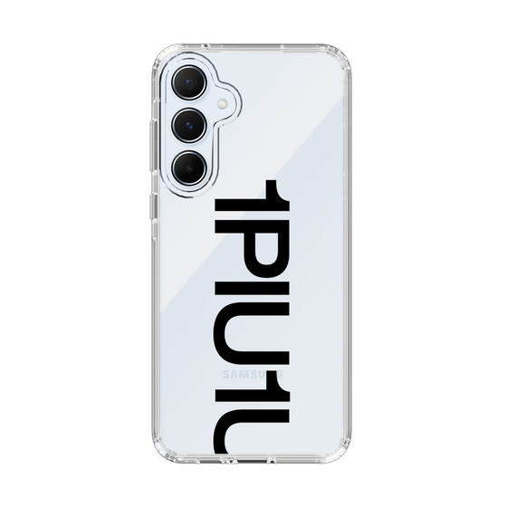 Slim Protection Case for Samsung Galaxy A55［ 1PIU1UGUALE3 - Logo Bold - Black ］