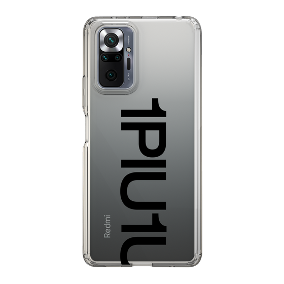 Slim Protection Case for Xiaomi Redmi Note 10 Pro［ 1PIU1UGUALE3 - Logo Bold - Black ］