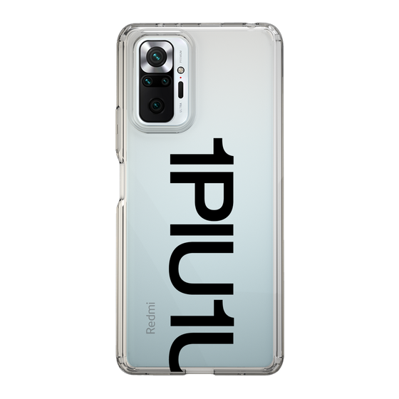 Slim Protection Case for Xiaomi Redmi Note 10 Pro［ 1PIU1UGUALE3 - Logo Bold - Black ］