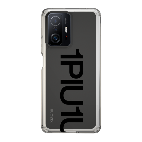 Slim Protection Case for Xiaomi 11T Pro［ 1PIU1UGUALE3 - Logo Bold - Black ］