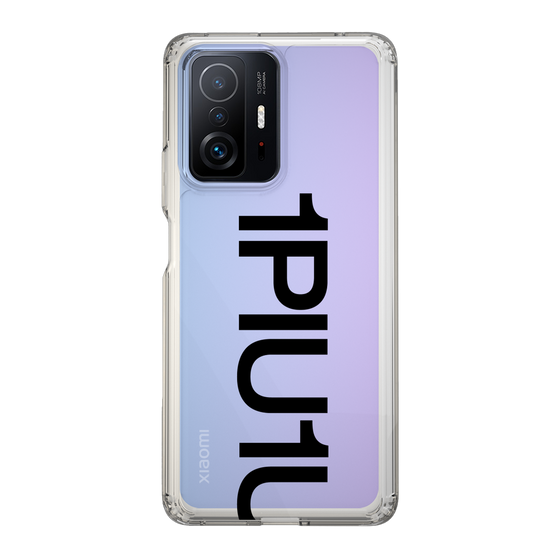 Slim Protection Case for Xiaomi 11T Pro［ 1PIU1UGUALE3 - Logo Bold - Black ］