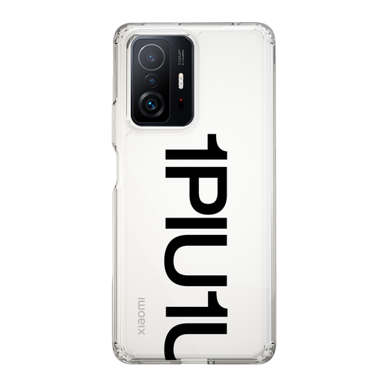 Slim Protection Case for Xiaomi 11T Pro［ 1PIU1UGUALE3 - Logo Bold - Black ］