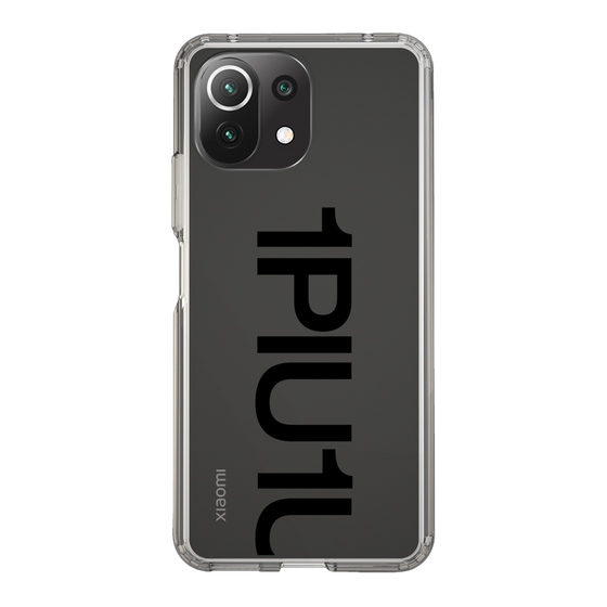 Slim Protection Case for Xiaomi Mi 11 Lite 5G［ 1PIU1UGUALE3 - Logo Bold - Black ］