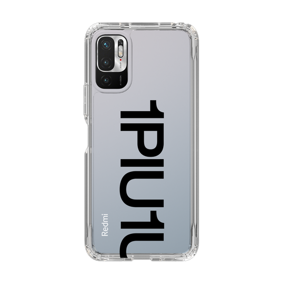 Slim Protection Case for Xiaomi Redmi Note10 JE［ 1PIU1UGUALE3 - Logo Bold - Black ］