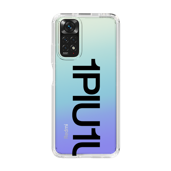 Slim Protection Case for Xiaomi Redmi Note 11［ 1PIU1UGUALE3 - Logo Bold - Black ］