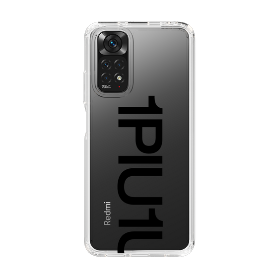 Slim Protection Case for Xiaomi Redmi Note 11［ 1PIU1UGUALE3 - Logo Bold - Black ］