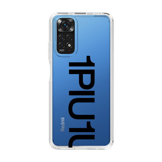 Slim Protection Case for Xiaomi Redmi Note 11［ 1PIU1UGUALE3 - Logo Bold - Black ］