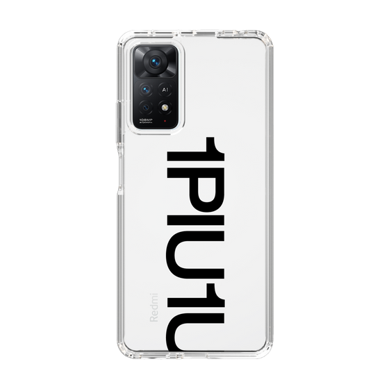 Slim Protection Case for Xiaomi Redmi Note 11 Pro［ 1PIU1UGUALE3 - Logo Bold - Black ］