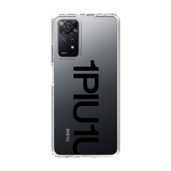 Slim Protection Case for Xiaomi Redmi Note 11 Pro［ 1PIU1UGUALE3 - Logo Bold - Black ］