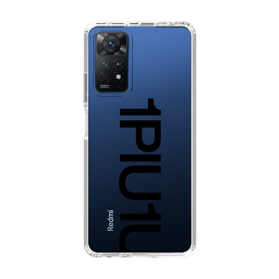 Slim Protection Case for Xiaomi Redmi Note 11 Pro［ 1PIU1UGUALE3 - Logo Bold - Black ］