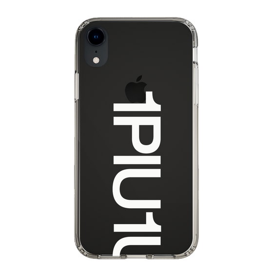 Slim Protection Case for Apple iPhone XR［ 1PIU1UGUALE3 - Logo Bold -White ］