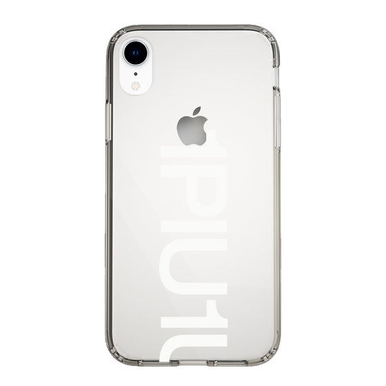 Slim Protection Case for Apple iPhone XR［ 1PIU1UGUALE3 - Logo Bold -White ］