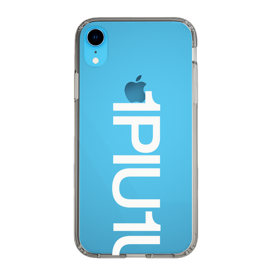 Slim Protection Case for Apple iPhone XR［ 1PIU1UGUALE3 - Logo Bold -White ］