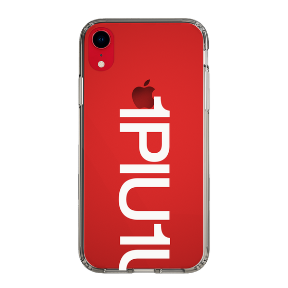 Slim Protection Case for Apple iPhone XR［ 1PIU1UGUALE3 - Logo Bold -White ］