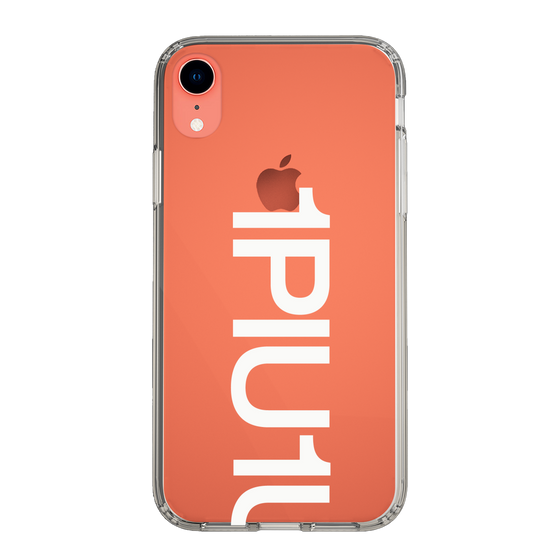 Slim Protection Case for Apple iPhone XR［ 1PIU1UGUALE3 - Logo Bold -White ］
