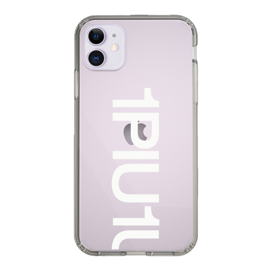 Slim Protection Case for Apple iPhone 11［ 1PIU1UGUALE3 - Logo Bold -White ］