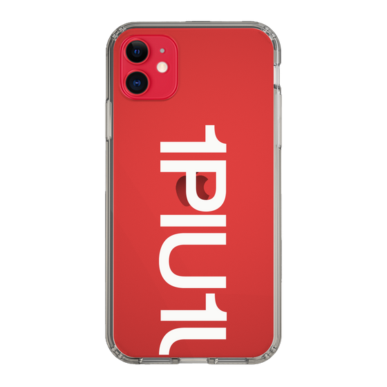 Slim Protection Case for Apple iPhone 11［ 1PIU1UGUALE3 - Logo Bold -White ］