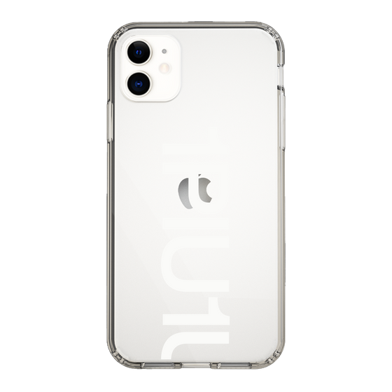 Slim Protection Case for Apple iPhone 11［ 1PIU1UGUALE3 - Logo Bold -White ］