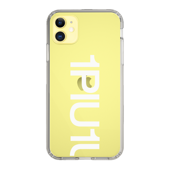 Slim Protection Case for Apple iPhone 11［ 1PIU1UGUALE3 - Logo Bold -White ］