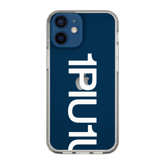 Slim Protection Case for Apple iPhone 12 mini［ 1PIU1UGUALE3 - Logo Bold -White ］