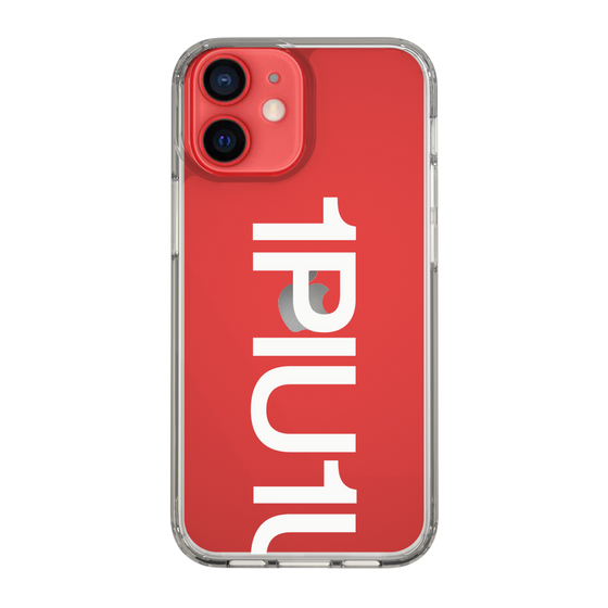 Slim Protection Case for Apple iPhone 12 mini［ 1PIU1UGUALE3 - Logo Bold -White ］