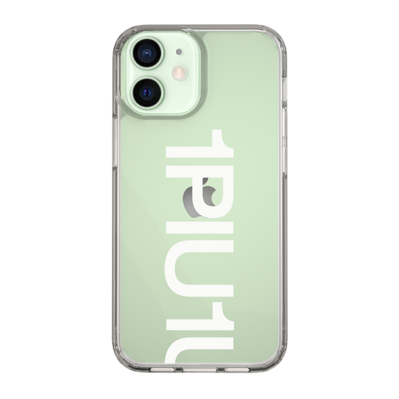 Slim Protection Case for Apple iPhone 12 mini［ 1PIU1UGUALE3 - Logo Bold -White ］