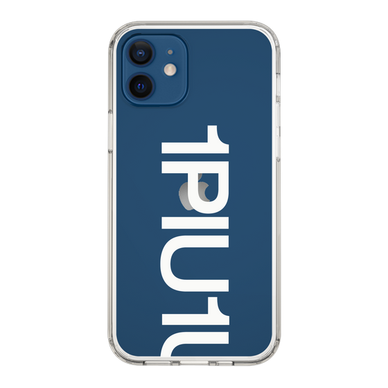 Slim Protection Case for Apple iPhone 12［ 1PIU1UGUALE3 - Logo Bold -White ］