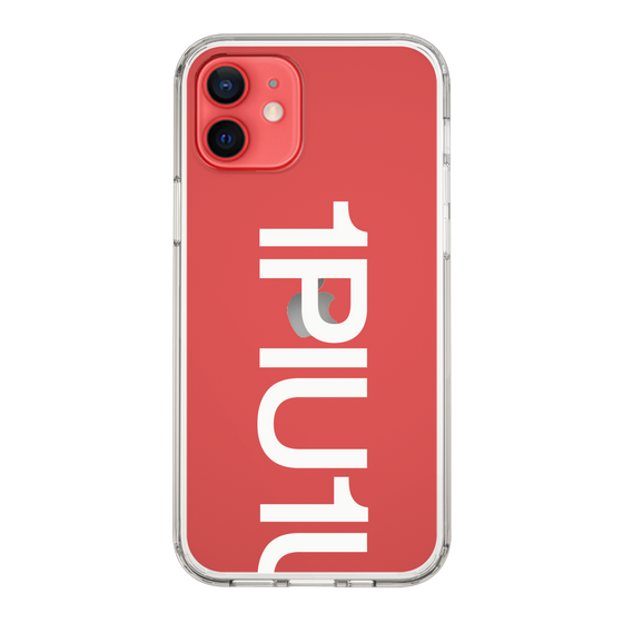 Slim Protection Case for Apple iPhone 12［ 1PIU1UGUALE3 - Logo Bold -White ］