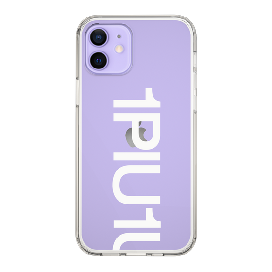 Slim Protection Case for Apple iPhone 12［ 1PIU1UGUALE3 - Logo Bold -White ］