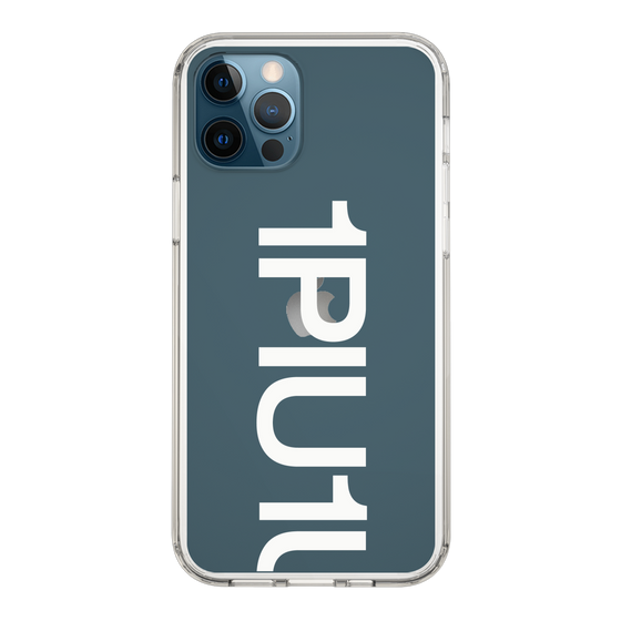 Slim Protection Case for Apple iPhone 12 Pro［ 1PIU1UGUALE3 - Logo Bold -White ］