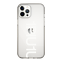 Slim Protection Case for Apple iPhone 12 Pro Max［ 1PIU1UGUALE3 - Logo Bold -White ］