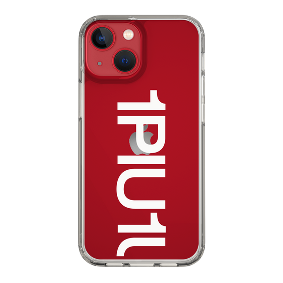 Slim Protection Case for Apple iPhone 13 mini［ 1PIU1UGUALE3 - Logo Bold -White ］