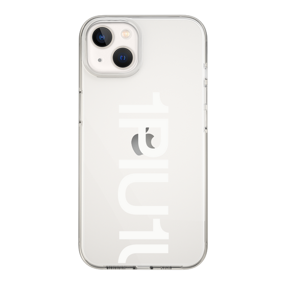 Slim Protection Case for Apple iPhone 13［ 1PIU1UGUALE3 - Logo Bold -White ］
