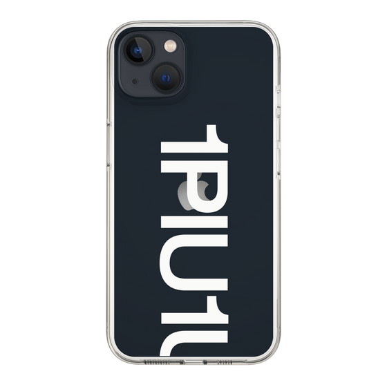Slim Protection Case for Apple iPhone 13［ 1PIU1UGUALE3 - Logo Bold -White ］