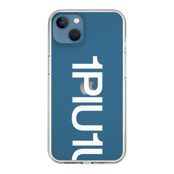 Slim Protection Case for Apple iPhone 13［ 1PIU1UGUALE3 - Logo Bold -White ］