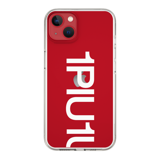 Slim Protection Case for Apple iPhone 13［ 1PIU1UGUALE3 - Logo Bold -White ］