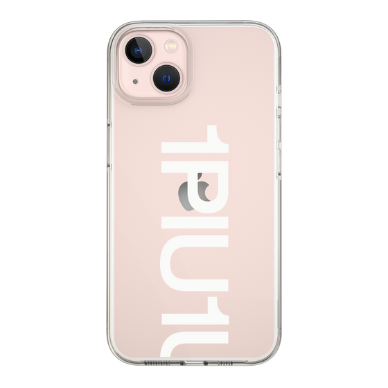 Slim Protection Case for Apple iPhone 13［ 1PIU1UGUALE3 - Logo Bold -White ］