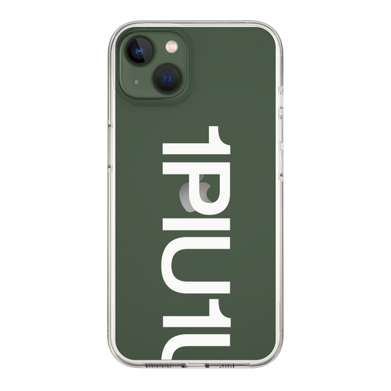Slim Protection Case for Apple iPhone 13［ 1PIU1UGUALE3 - Logo Bold -White ］