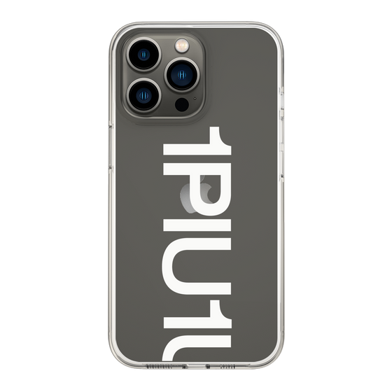 Slim Protection Case for Apple iPhone 13 Pro［ 1PIU1UGUALE3 - Logo Bold -White ］